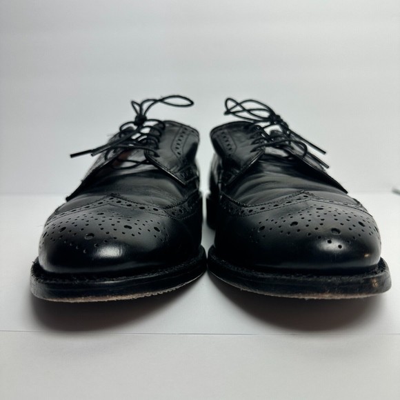 Allen Edmonds 8.5 D Concord Men\'s Oxford Wingtip Dress Shoes Black Classic